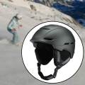 Ski Helmet Impact Resistant Winter Adjustable Fitting Skateboard Helmet M Titanium. 