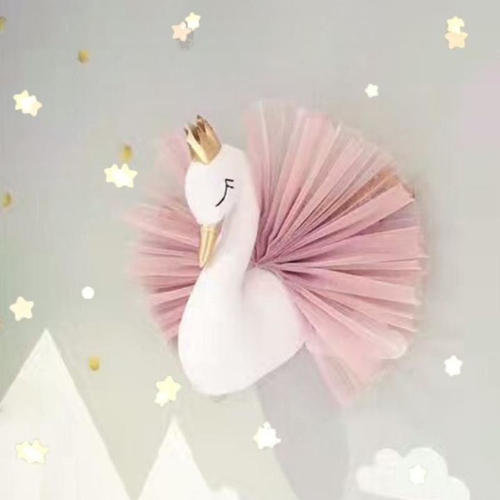 New%203D%20Handmade%20Pendant%20Crown%20Swan%20Children%20Christmas%20Animal%20Head%20Wall%20Decor%20for%20Kids%20Room%20Birthday%20Gift%20Children's%20Room%20Decor%20-%20Image%202
