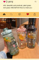 2L Sports Straw Water Bottle with Stickers Portable Large Capacity Fitness Bike Cup Summer Ice Cold Water Jug with Time Marker. 