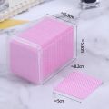 200PCS/Box Lint-Free Nail Polish Remover Cotton Gel Remover Cleaner Paper Pad Eyelash Glue Clean Cotton Sheet Nail Cotton Pads. 