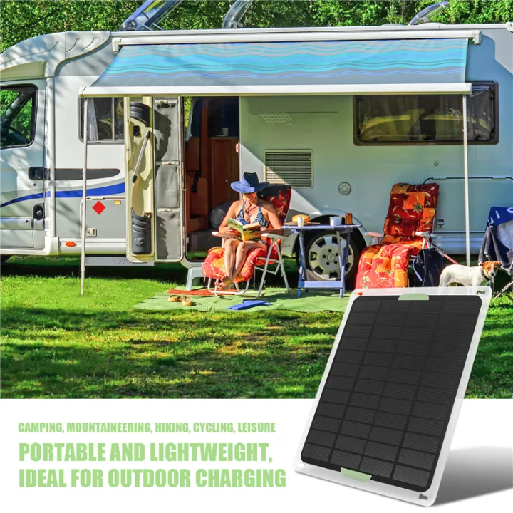 20W%20Solar%20Panel%2012V/5V%20USB2.0%20Car%20Charger%20Monocrystalline%20Silicon%20-%20Image%204