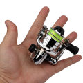 Mini 100 Type Spinning Fishing Reel With Reversible Handle 4.3:1 Gear Ratio Fishing Tackle For Freshwater Saltwater. 
