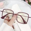 Flat mirror design Transparent reading glasses Versatile Lightweight material  lens Computer eyeglasses  frame UV400 protection Anti-blue light glasses for Daily use Office workers Students Gaming. 