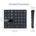 533 35 Keys 2.4G Ultra-thin Design Charging Digital Keyboard. 