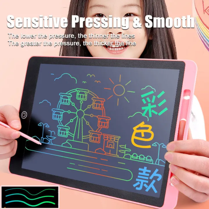 12%20lcd%20writing%20pad%20for%20kids%20Graphics%20Tablet%20lcd%20writing%20tablet%20pad%20kid%20Drawing%20pad%20%E5%BD%A9%E8%89%B2%E6%89%8B%E5%86%99%E6%9D%BF%20-%20Image%203