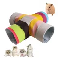 WEEGUBENG Toy Collapsible Spacious Space Guinea Pig Tunnels Pet Game Tunnels Hamster Tunnel Tubes. 