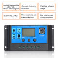 100A 12V / 24V Solar Charge Controller PWM Intelligent Regulator With USB 5V 2.5A. 