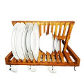 Mr. Wood Dish Drying Rack / Teak Wood Plate Rack / Portable Dish Drying Rack. 