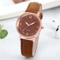 New Watch Women Fashion Casual Leather Belt Watches Simple Ladies' Small Dial Quartz Clock Dress Wristwatches Reloj Mujer Montre. 