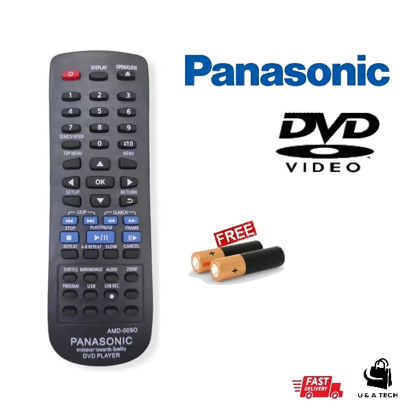 Panasonic DVD Player Remote Controller & Free Batteries