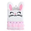 Compact size Bunny plush diary Fluffy Soft material Kawaii design Cartoon notebook Multiple colors Durable packaging Portable notepad for School Office Daily planning Writing journal Gift idea. 
