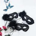 Tassel Costume Venetian Feathered Half Face for Costume Dance. 