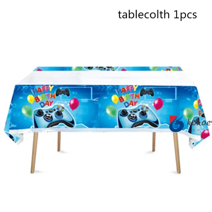 paper%20plates%20Kid%20Birthday%20Game%20Theme%20Party%20Supplies%20Decor%20Disposable%20Paper%20Plates%20Cup%20Napkin%20Video%20Game%20Table%20Cover%20Wedding%20Party%20TableclothParty%20Tableware%20-%20Image%203