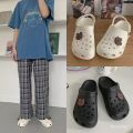Korean Style Students' Shoes Women 》 Hole Shoes Nurse Fashionable Outsole Slippers ins Closed Toe Cute Cool Non-Slip ﹟. 