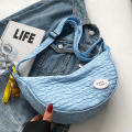 Nylon Chest Bag 2024 Collection Casual Crossbody Bag Half Moon Women's Hobo Bag for Travel Shopping Urban Lifestyle Trendy Accessory Daily Carry. 