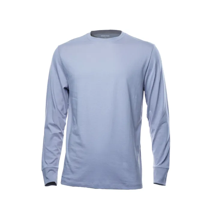 wearever Light Purple Long Sleeve Crew Neck T-shirt