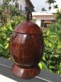 Coconut Shell Salt Container Lunu Polkatu Handmade. 
