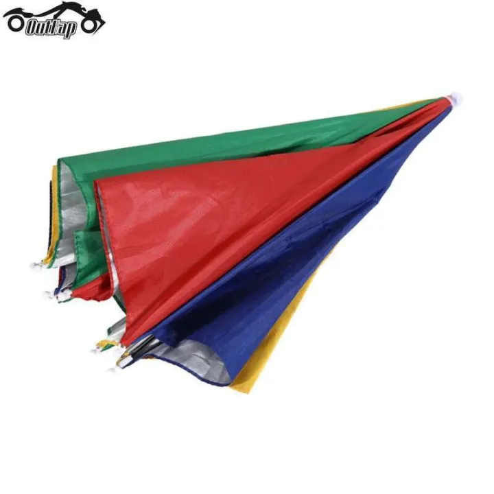 []Polyester Caps Folding Adjustable Anti-UV Head Umbrella Hat Waterproof Fishing Gardening Golf Sunshade Outdoor for Kids Adults
