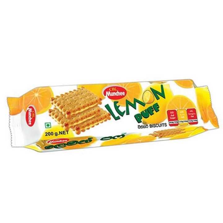 【Free shipping】 Munchee Lemon Puff 200g