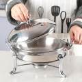 Stainless Steel Chafing Dish Buffet Set Removable for Baking Barbecue Hotel. 