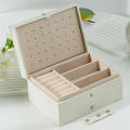 Portable Accessories Storage Jewelry Organizer Large Capacity Display Box Earrings Box Dustproof Storage Boxes. 