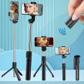 Monopod Wireless Bluetooth 4.0 Mini Selfie Stick With Beauty Desktop Stand Portable Stretchable Anti-Shake Stabilizer Adjust 360 Rotating Phone Holder Self-Timer Foldable Camera Tripod For Smartphones Cameras. 