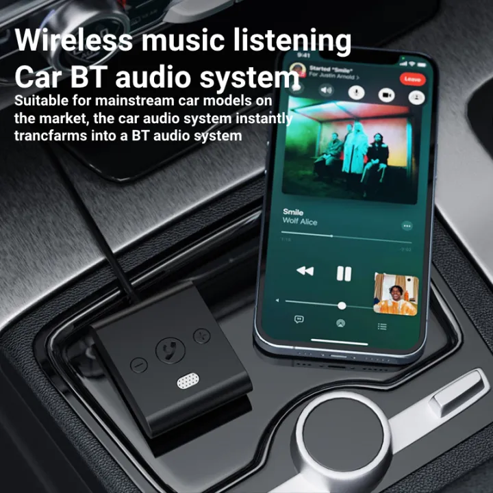 Bluetooth%205.4%20AUX%20Car%20Adapter%20Wtih%20Mic%203.5MM%20USB%20U-Disk%20Stereo%20Wireless%20Audio%20Car%20Kit%20Handsfree%20Calls%20Navigation%20Music%20-%20Image%202