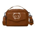 Girls Corduroy Messenger Bag Canvas Small Bag Japanese Harajuku Student Shoulder Bag Travel Handbag. 