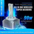 2pcs D2S D2R D4S D4R 70W/90W 30800LM LED Headlight Bulb Canbus Turbo LED Two Sided CSP Chip Direct to Xenon Lights Plug and Play XID to LED. 