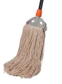 KENTUCKY MOP (REMOVABLE) WITH 120CM PLASTIC COATED METAL HANDLE - FEATHER BRAND. 