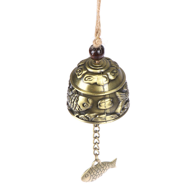 Blessing Bell Fish Feng Shui Bell Blessing Good Luck Fortune Hanging Wind Chime SUNM