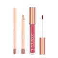 HANDAIYAN-9-Color Lip Glaze Lip Liner Set Non-stick Cup Lipstick Lip Liner Set Lipstick Set. 