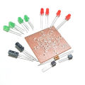 Round 8 LED PCB with Parts DIY Circuit Decoration Hobby Electronics. 