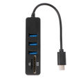 【The Timber Loft】3 Port USB 2.0 Hub USB 3.1 Type C Cable OTG SD/TF Card Reader For iMac MacBook -  New hot. 