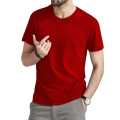 Dark Red Men T Shirt New Style For Christmas Gift/ X-Mas 155GSM Comfortable, Durable & Soft Material.. 