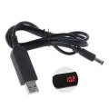 QC 3.0 USB To 5V 9V 12V Adjustable Voltage Step Up 5.5x2.5mm /5.5x2.1mm Cable Power Boost Line For WiFi Router LED FD54820312. 