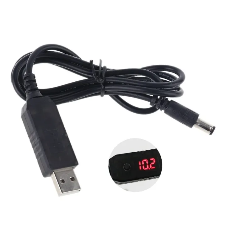 QC 3.0 USB To 5V 9V 12V Adjustable Voltage Step Up 5.5x2.5mm /5.5x2.1mm Cable Power Boost Line For WiFi Router LED FD54820312