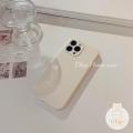 Olige Case For iPhone 13 12 11 Pro Max Korean Fashion Cream Shell Macaron Candy Colorful Straight Edge Lens Protector Soft Silicone Phone Case Back Cover. 