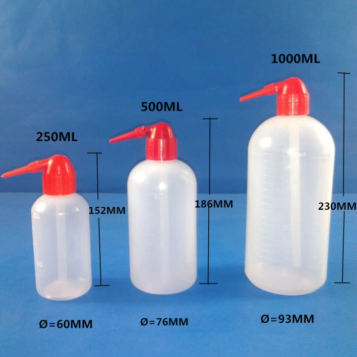 【InnovateWorld】2PCS 250ml/500ml/1000ml Plastic Tattoo Diffuser Wash Squeeze Bottle Red Duck Mouth Spray Bottle Tattoo Supplies Watering Can