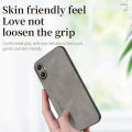 Lenuo For Samsung Galaxy A06 Sheepskin Leather Shockproof Case Luxury Matte Back Cover. 
