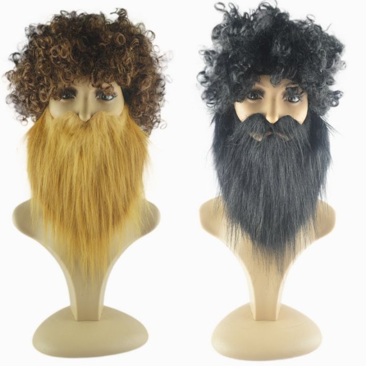 Men's Beard Wig 2- s Set Prom Party Beard | Daraz.lk
