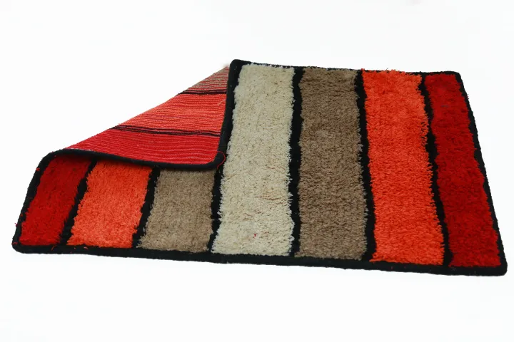 Handmade%20Cut%20&%20Loop%20pile%20Stripe%20Design%20Carpet/Rugs%20-%20Image%203