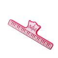 Piano Instrumental Notes Folder Archive Stationery Music Clip Files Tool(Red). 