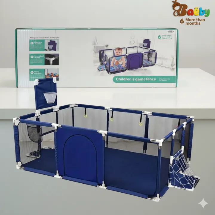 Safety%20Large%20Portable%20Play%20Pen%20For%20Twin,%20Baby%20And%20Toddler%20Indoor%20Outdoor%20Baby%20Playpen%20With%20Extra%20Tall%20Size,%20Fun%20Activities,%20Basketball%20Hoop%20&%20Matblue,%20Safe%20Play%20Pen%20/%20%20L3%20-%20Image%203