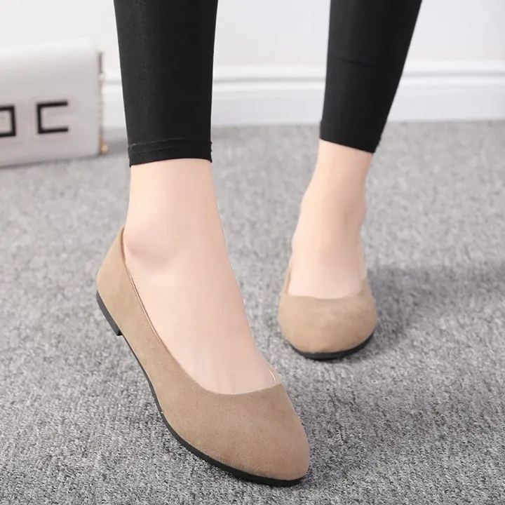 %E3%80%90ALLGOOD%E3%80%91Women%20Girls%20Solid%20Big%20Size%20Slip%20On%20Flat%20Shallow%20Comfort%20Casual%20Single%20Shoes%20Running%20shoes%20-%20Image%206