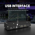 4 Channel Professional 24bit 192kHz 4 in 4 Out Audio Interface (Sound Card). 