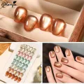 Monja 15ml Nail Cat Eye Magnetic Gel 8 Colors Golden Glitter Cat Eye's Gel Shiny Cat Eye Effect UV LED Soak Off Varnishes DIY Manicure Tools. 