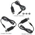 QC3.0 USB to 3.5/4.4/5.5mm 12V 1.5A Step-up Converter Power Supply Cable for WiFi Router Speaker Camera LED Lamp Fan. 