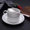 Stainless Steel Chinese Soup Spoons -Home Kitchen Deepen Large Capacity Silver Mirror Polished Flatware for Soup Rice Tableware. 