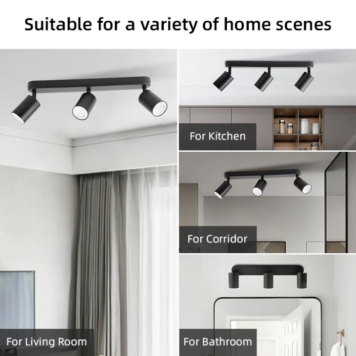 LED Ceiling Lamp GU10 Track Light Spot 110v 220v Ceiling Chandelier Lighting for Bedroom Corridor Shop Wall Lamp Led Spotlight